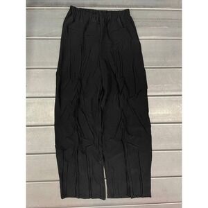 NWT Babette Crisscross Pleated Pants Women Size Small Black